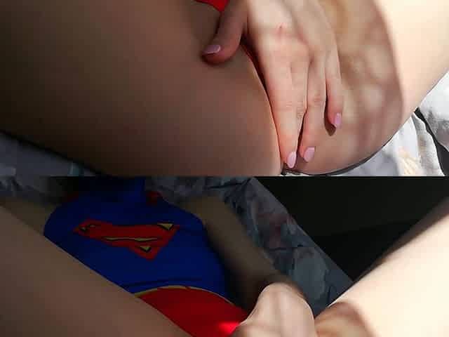 Helped Super Girl to Have Cunnilingus Orgasm Close-up
