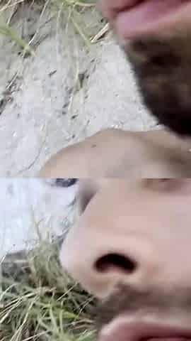 Couple enjoy the open beach gf giving blowjob pussy fucking