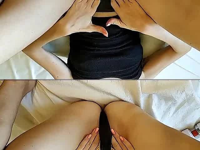 Amateur Hawt Wife Plays with Magic Wand Vibro and Gets Climax