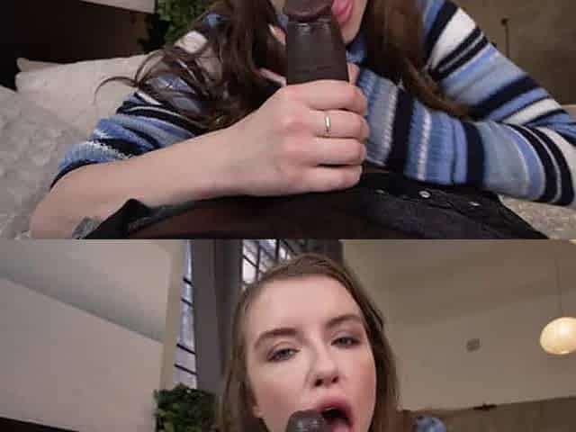 Tattooed White Girl Serving Herself To Black Guy With BBC