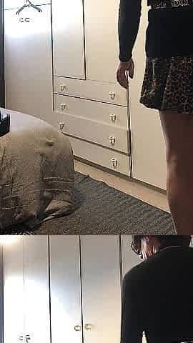 Sissy Andreina Practices Walking in Very High Heels