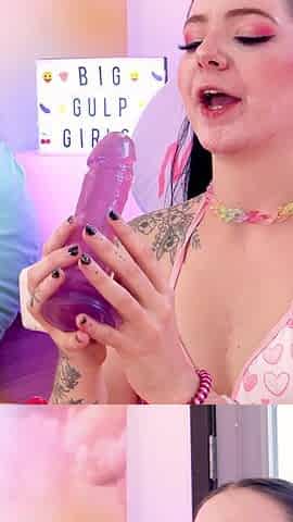 Lily Thot POV Deepthroat Facefuck Blowjob and Cum Swallow