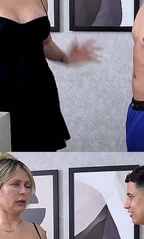 Mature Neighbor with a Big Ass Fucks a Young Guy Alone at Home - Monique Fuentes & Angel Cruz