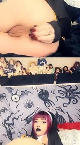 Amateur redhead Emma anal and cum swallow