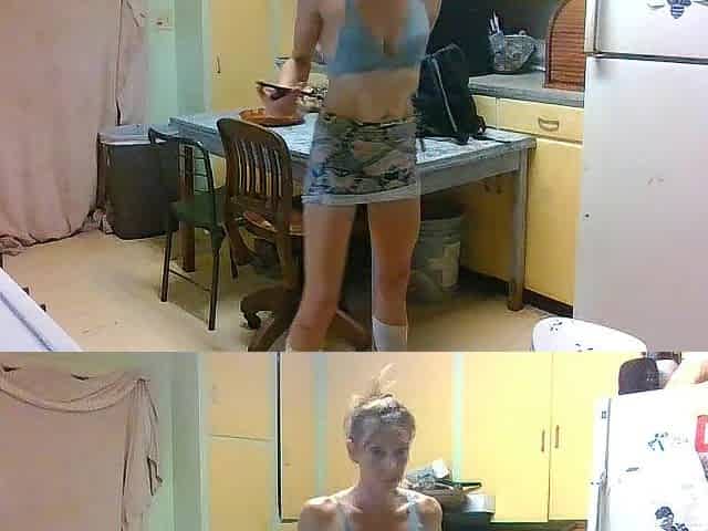dj molly in kitchen mpv smokin' cig. lindsey sterling
