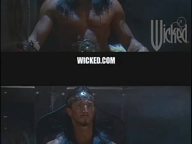 Innocent cuties are sucking his muscular dick