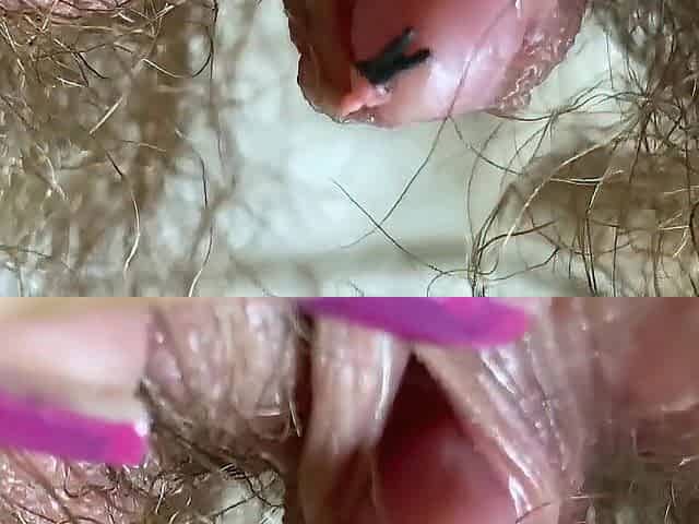 Bizarre close-up large love button snatch anus throat giantess fetish clip hirsute body!