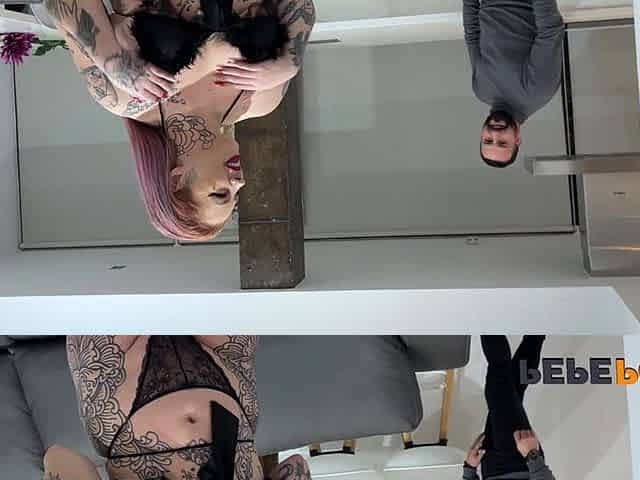 Super-tattooed Latina a Spanish Stud, Angie Babydoll, Busty Amateur on Pepeporn
