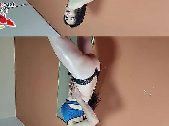 slim and oiled colombian