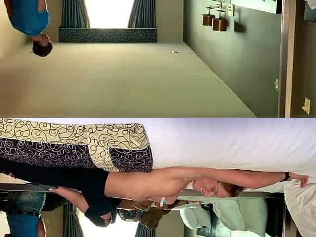 Having pleasure in our hotel room West Hollywood California