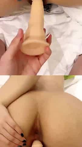 Hairy amateur solo toy fuck