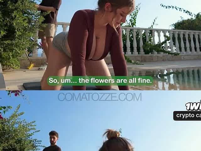 Large Tit Youthful mother I'd like to fuck Cheated with the Gardener