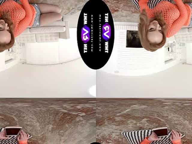 Big Dildo Is Always At Hand - Busty Redhead Solo Masturbation