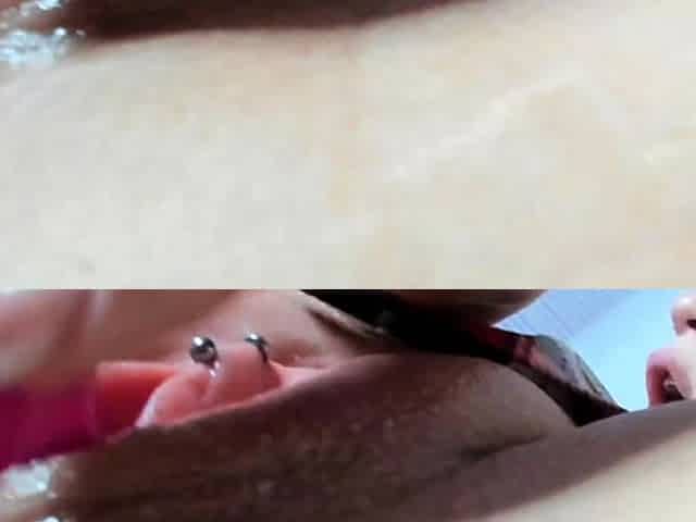 Hot huge titted blonde solo toy fuck