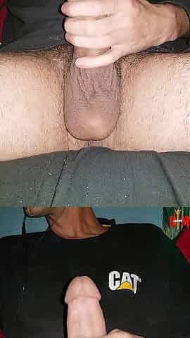 Just a little after work large white schlong masturbation!