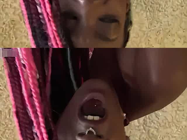 Hot French Ebony Babe Takes Great Double Pussy Penetration