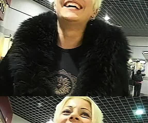 Blonde blowjob adoring skank facialized after hardcore fun