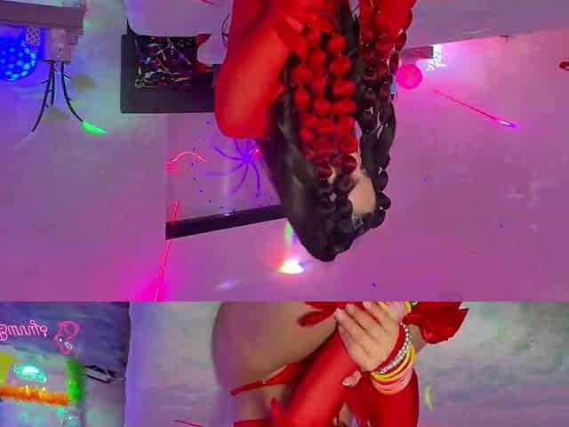 Red Bends, Glitter Freckles: Gigi Star Owns The Blacklit Room Tonight!