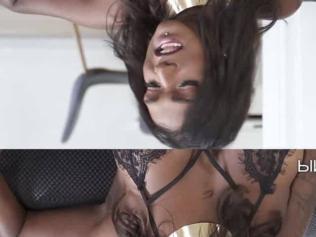 Black Saritha Olivieri Shagged On The Sofa