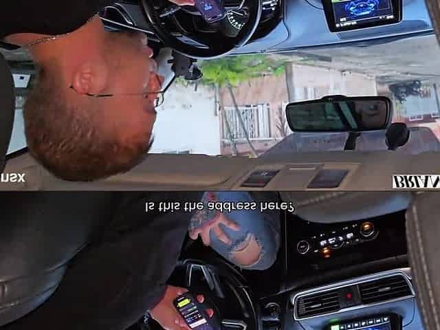 Aged Colombian Golden-haired Monique Fuentes Bangs Her Driver in the Car - Brian Evansx
