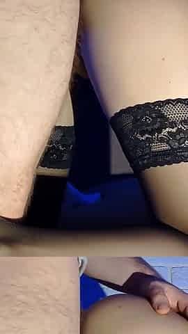I Fucked a Girl From Tinder in Stockings and Came on Her Ass.