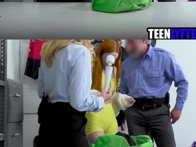 Ginger teen drilled by mall cop for stealing