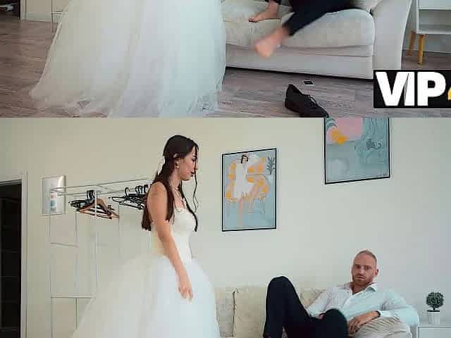 VIP4K. Lustful bride had to embrace jock in her butt. Sexy sex with Sida