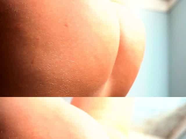 Masturbating babe toying her puffypeach