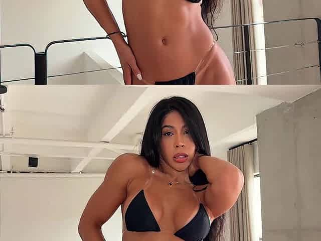 Do u like my ebony bikini? BREASTY Venezuelan likes to screw