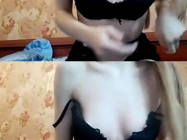Blonde Teen with Small Tits Has an Orgasm Alone at Home