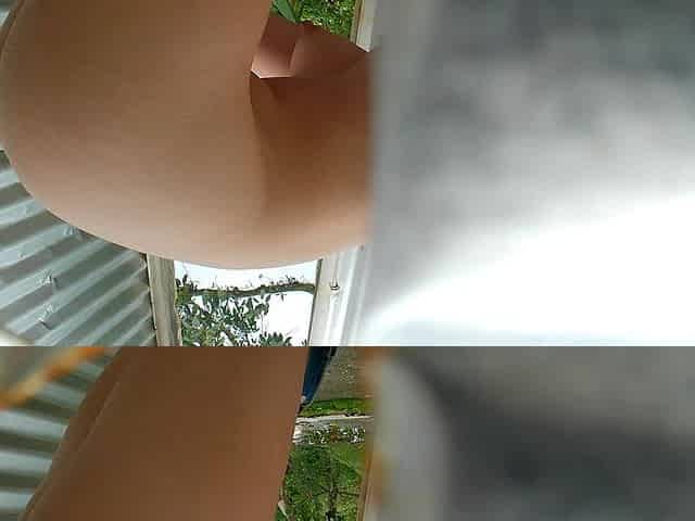 Exhibitionist Latinas in the Outdoor Room