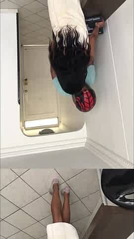 delivery guy lets himself be tempted and I give him my butt