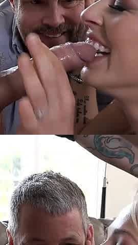 Squirting Zoey Monroe Cucks Her Husband for a Cum Facial with Her Therapist