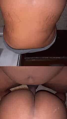 Thick Curvy Black Finds Her Self Bent Over Taking Backshots In The Midst Of Night