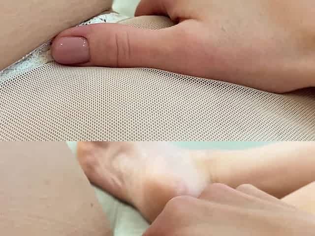 I Rubbing My Creamy Pussy with Wet Panties and Cum Loudly