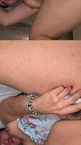 Hot MILF with a Hairy Pussy, Anal Sex in Close-up. Amateur MILF's Anal Orgasm