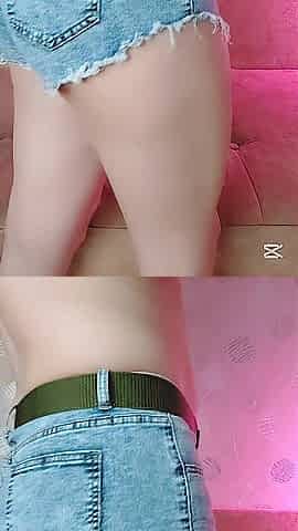 Cute Sassy Femboy Rocking Cowgirl Style Crop Shirt & Ass Shorts - 90+ Minutes of Live Joy