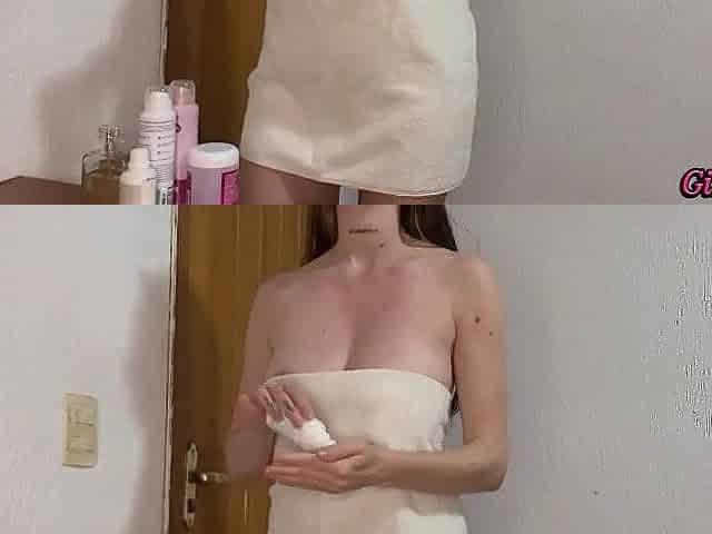 STEPDAUGHTER WITH LARGE MELONS AND MOIST VAGINA CUMMING AFTER THIS BABE GOT WITHOUT THE SHOWER