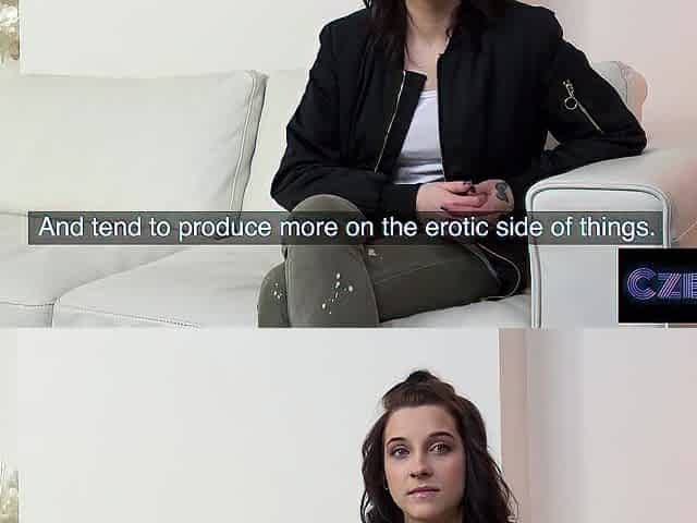 Czech Student takes a Girthy Wang at her fitst Auditions - CZECH XXX