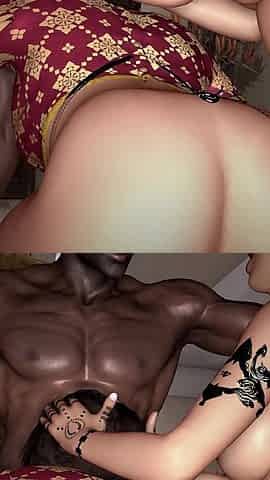 BBC. Mom and Her Young Daughter Are Fucked by a Big Black Dick