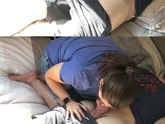 Having such a fine time - I even let her eat my butt