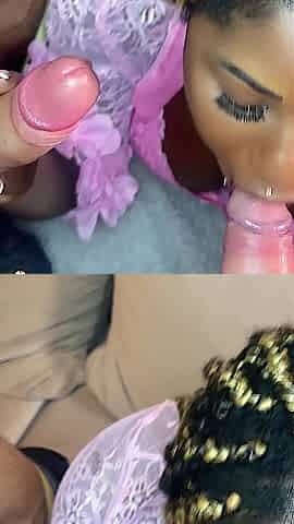 POV Black Double Fellatio Xeinna Rose Tag Teamed by Tradies Instead of Paying The Bill