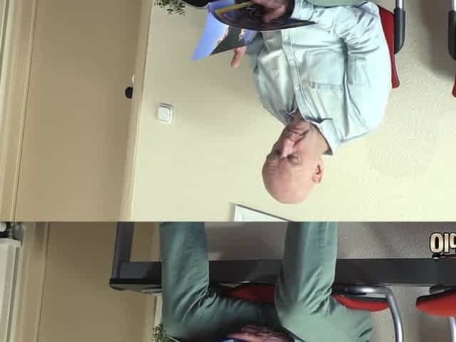 Sexy young nurse gives handjob and blowjob to grandpa