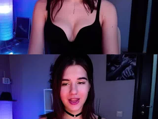 Very pretty big boobs super slim petite brunette teen