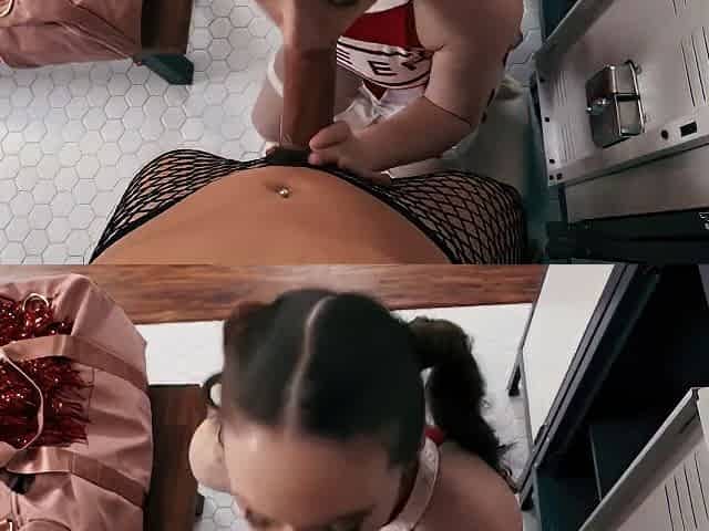 Ts Fucks Cheerleader In The Locker Room - Zariah Aura