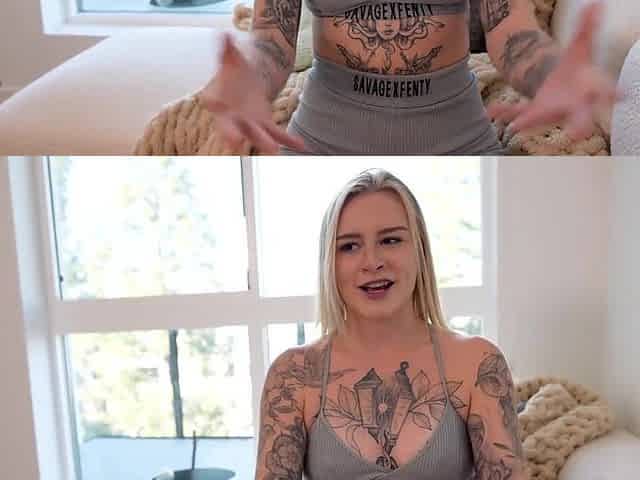 Bratty goth step sis demanded a FULL BODY MASSAGE - Sammy Stoner