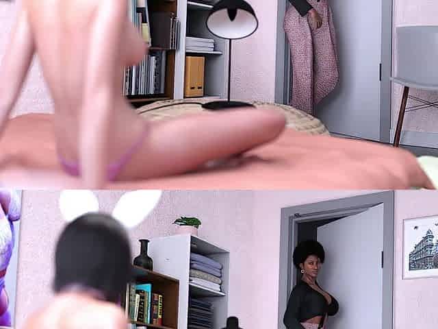 Camillie's Youthful Bunny Serf Hotty Sucks Large Ebony Wang in Unfathomable Mouth