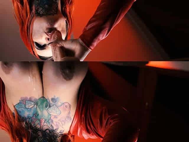 Big boobs milf masturbates with her dildo