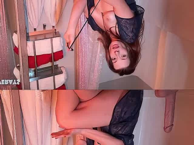 Redhead Solo Disrobe Dance, Shower & Shave