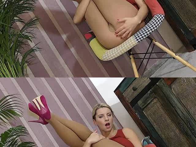 Feet Hose and Masturbate by my HighHeel Shoe